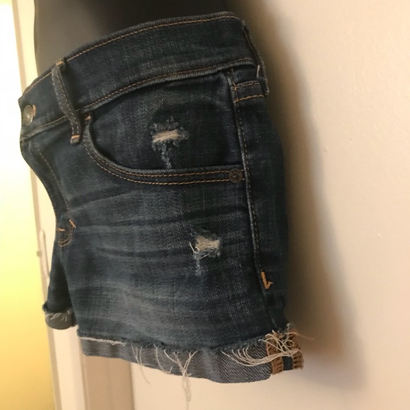 Cut off denim shorts by Abercrombie and Fitch S4 - Picture 3 of 6